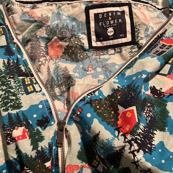 Denim & Flower Ricky Singh Men's Christmas jacket size Extra Large XL/44 - Picture 11 of 12